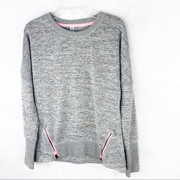 [90 Degree] Knit Mesh Athletic Pullover - Picture 1 of 2